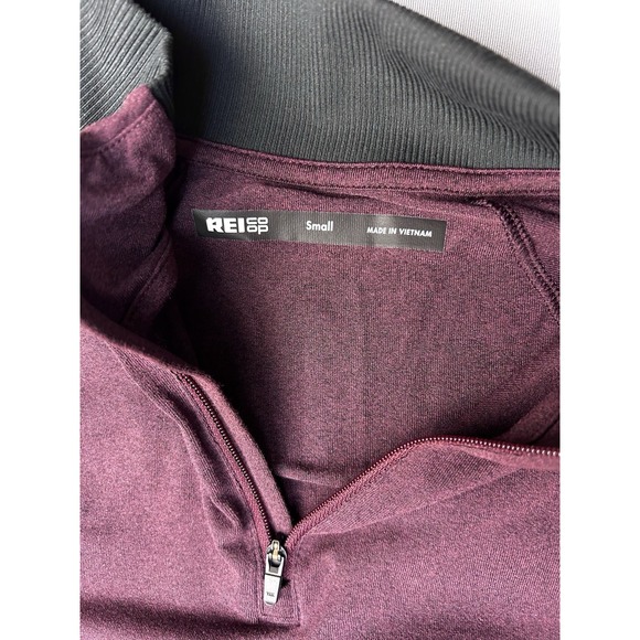 REI Women's S Dark Burgundy Athletic‎ 1/4 Zip Pullover - Picture 2 of 14